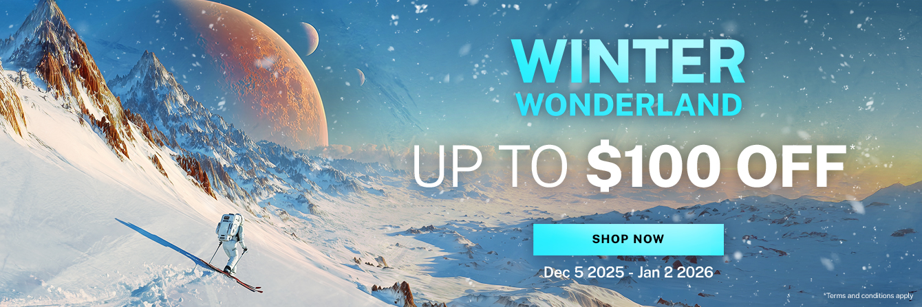 FLUX:: Winter Wonderland - Treat yourself this holiday season with up to $100 OFF!
